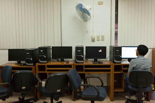Procuring replacements. Megaforce Integrated Security Agency (MISA) has agreed to shoulder the expenses needed to replace the equipment stolen from the Mathematics department last September. Photo by Ryan Y. Racca